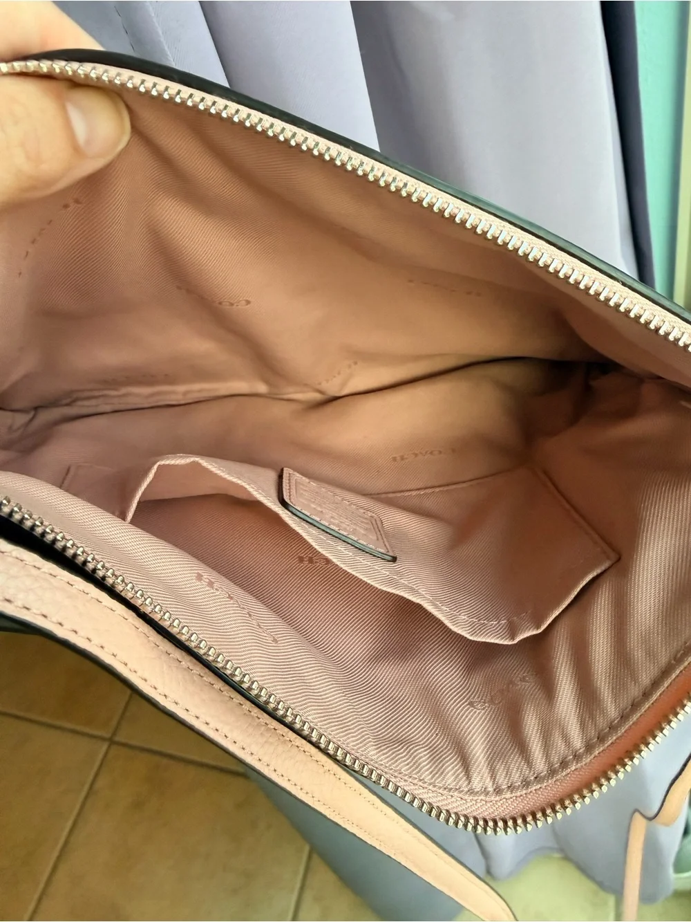 Coach pebbled leather